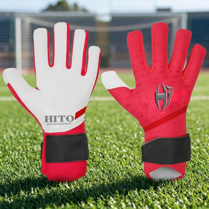Guantes de portero de fútbol de látex personalizados para profesionales, con palma de látex Giga, rollo negativo y T-Tab de goma. - Product Image 3
