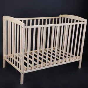 Selling price stable solid wood baby bed wooden furniture factory direct sales