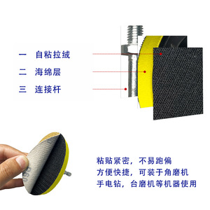Suction Cup Self-Adhesive Sanding <b>Disc</b> 100mm Inner Diameter 12000 Rpm For Polishing And Grinding - Product Image 2