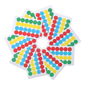 Autocollants ronds à points, étiquettes personnalisées bon marché, autocollants ronds imperméables pour la coloration, le marquage, l'organisation des tout-petits - Product Image 2