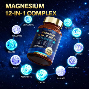 Cápsulas de Magnesio 12 en 1 con Vitaminas y Minerales, 700 mg de Magnesio, Absorción Sinergística Mejorada, Relajación Muscular - Product Image 4