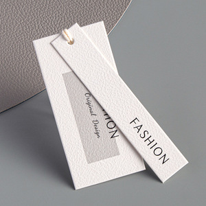 Tùy chỉnh phong cách thời trang vải và PVC treo nhãn giấy tag với treo chuỗi cho denim quần áo và túi xách - Product Image 6
