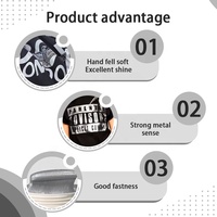 Effet brillant Encres de sérigraphie à base d'eau pour tees Pâte d'argent métallique pour l'impression textile toucher doux