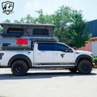 Huntoo – Nouvelle caravane de luxe moderne en aluminium pour pick-up, amovible, pratique et extensible pour les aventures de camping et les campings