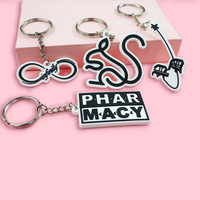 Porte-clés en caoutchouc PVC souple 2D3D personnalisé pour la fabrication de logo de voiture mignon Anime Porte-clés en silicone personnalisé