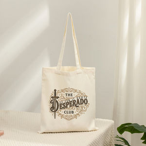 Cadeaux promotionnels : Sac fourre-tout en toile imprimée The Desperado Club Fantasy Booktok, idéal pour un usage quotidien, le shopping et les voyages - Product Image 4