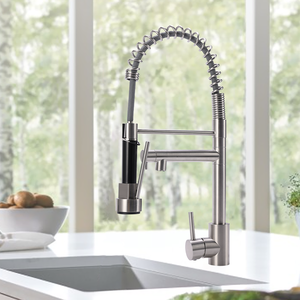 Penjualan Terbaik 304 baja tahan karat wastafel dapur tekanan rendah terbaik keran kuningan tarik keluar keran Mixer dapur - Product Image 3