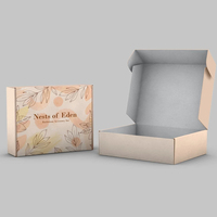 Boîte d'Expédition Ondulée Personnalisée en Papier Kraft Rose pour Vêtements, avec Logo Personnalisé