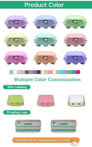 30er Eierkarton Großhandel Maßgefertigte Biologisch Abbaubare 30-Zellen 30-Loch Hühnereierkartons 30er-Pack Eierverpackungen für 30 Eier - Product Image 3