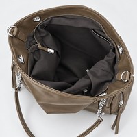 Sac fourre-tout multi-poches Niche Rivet, nouveau style 2026, simplicité urbaine, sac à bandoulière pour femme, grande capacité, fermeture éclair, polyester