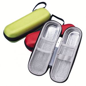 Étui de rangement portable, simple, étanche et anti-fuite en nylon avec fermeture éclair, grande capacité, de qualité médicale pour seringues à insuline - Product Image 1