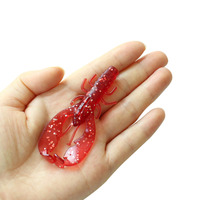 Leurre souple Hessen Homard & Crevette 3.4g/70mm ABS 8 Couleurs Odeur de Poisson pour Pêche au Bar en Mer et en Rivière