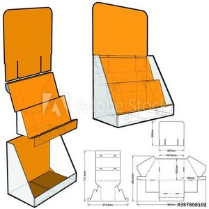 Supports d'affichage pliables économiques pour la vente au détail, personnalisés et imprimés sur mesure, très demandés - Product Image 4
