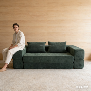 Luxueux Canapé-Lit Pliable et Compressible Moderne avec Coussins Moelleux, Ensemble <span class=keywords><strong>Modulable</strong></span> Convertible pour Salons Modernes - Product Image 1