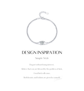 Luxury Dainty Double Chain Round Zircon 925 Sterling <b>Silver</b> Adjustable <b>Bracelet</b> For Elegant Trendy Women Daily Fine Jewelry - Product Image 6