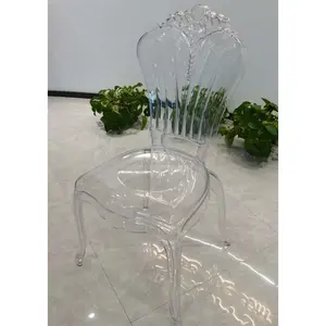 wholesale cheap stackable hotel banquet luxury Transparent event party dining acrylic chiavari crystal clear wedding chair