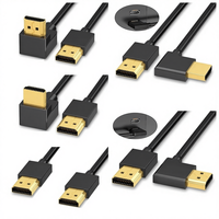 Câble HDMI 90/270 degrés, haut, bas, gauche, droite, 4K/60Hz 2.0, 0,15M-5M pour RTX 3080, PS4, Xbox, caméra, PC, STB, moniteur, ordinateur