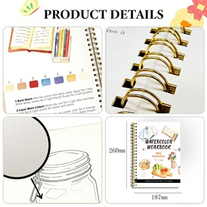 สมุดระบายสี WATERCOLOR WORKBOOK สำหรับผู้เริ่มต้นฝึกวาดภาพ <span class=keywords><strong>แบบ</strong></span>ไม่มีเล่มเย็บ ผลิตใน<span class=keywords><strong>ป</strong></span>ระเทศจีน - Product Image 3