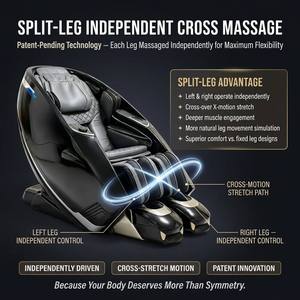 New Arrival Big Airbags Hand Acupressure <b>Pads</b> 4D Chair With Individual Leg Stretching Yj-803 1. 4D Control P - Product Image 3