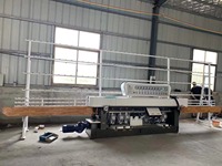 Machine de polissage de bords de verre en ligne droite à 9 moteurs YBKE, équipement de meulage automatique pour le traitement des bords de verre plat
