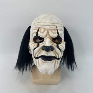Máscara <span class=keywords><strong>de</strong></span> cara completa <span class=keywords><strong>de</strong></span> payaso <span class=keywords><strong>de</strong></span> terror Disfraz <span class=keywords><strong>de</strong></span> látex <span class=keywords><strong>de</strong></span> Halloween Scary Cosplay Prop Máscara espeluznante para hombres - Product Image 1