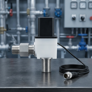 Vanne solénoïde pour robinet, entrée/sortie 1/2'', adaptateur 3/8'', vanne électromagnétique de contrôle d'eau sans contact, pièce de rechange - Product Image 2