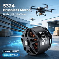 Moteur Brushless HOBBYWING RTF 5324 205KV, capacité de levage lourde de 13 kg, pour drone agricole UAV, série 12S 53mm, accessoires de drone, pièces DIY