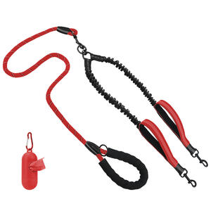 Chine usine 5 en 1 grenouille clip <span class=keywords><strong>flexi</strong></span> réfléchissant extérieur double <span class=keywords><strong>chien</strong></span> <span class=keywords><strong>laisse</strong></span> chaîne <span class=keywords><strong>pour</strong></span> chiens - Product Image 5