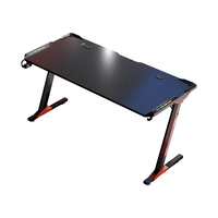 Table de jeu AOR ESPORTS avec réglage des boutons sur le bureau, éclairage RGB, porte-gobelet, structure métallique, vente en gros d'usine