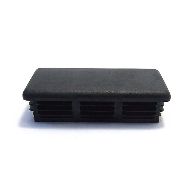 Supplying High Quality Black PP Rectangular Custom Plastic Pvc Pipe Fitting End Cap PFC-100X50