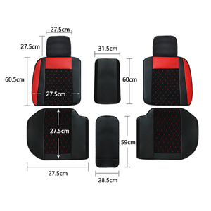 Accesorios para asientos de <span class=keywords><strong>coche</strong></span> clásicos, fundas universales de cuero PU para asientos de <span class=keywords><strong>coche</strong></span>, accesorios de Interior para Volvo/Toyota, superventas de <span class=keywords><strong>Amazon</strong></span> - Product Image 4