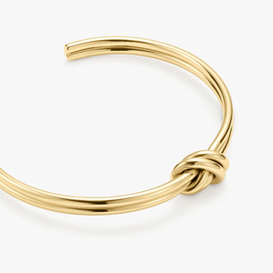 LUCKYJIU perhiasan kustom gelang tangan simpul ganda baja tahan karat berlapis emas 18k bebas noda antiair - Product Image 2
