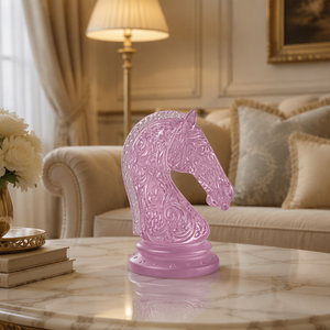 Escultura de Caballo de Vidrio Hecha a Mano con Técnica de Cera Perdida de ArtFamily, Adorno de Arte Antiguo Personalizable con Temática Animal, Regalo de Año Nuevo de Jiangsu - Product Image 3