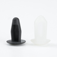 Kaisheng LRD Nylon Snap Rivet Push Pin Plastic Clips Automotive Fasteners Black White MMS-201 35mm Injection Molded