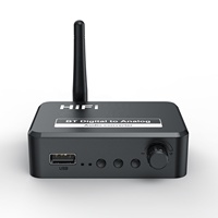 Özelleştirilmiş markalı Bluetooth V5.0 DAC HD ses alıcısı RCA optik AUX portu hoparlör