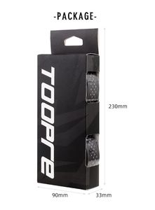 TOOPRE-Bande de guidon en cuir PU pour vélo VTT, antidérapant, respirant, <span class=keywords><strong>fixie</strong></span> route, pliable, 12014 - Product Image 6