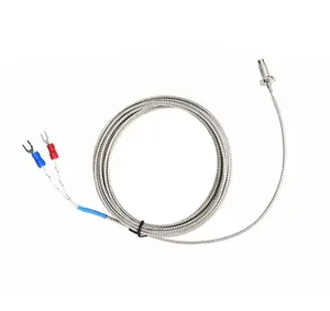 Kabel sekrup Thermocouple, K-M6 sensor temperatur 3*15*500 probe