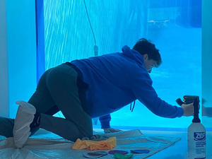 Barrière de sécurité pour <span class=keywords><strong>piscine</strong></span> en acrylique personnalisée, barrière anti-UV légère avec bords modernes et évolutive pour les piscines de toutes tailles - Product Image 4