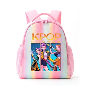 Sac à dos scolaire léger et décontracté pour filles, motif arc-en-ciel de dessin animé, double bretelle, réduction de la charge, idéal pour les voyages - Product Image 3
