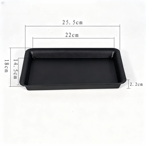 <span class=keywords><strong>Sottovaso</strong></span> <span class=keywords><strong>Rettangolare</strong></span> Spesso e Satinato, Base in Plastica per Vasi di Fiori, Vassoio Raccogli Acqua per <span class=keywords><strong>Bonsai</strong></span> e Piante in Vaso - Product Image 4