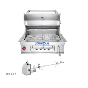 Sang Trọng Hàn Quốc Phong Cách Cao Cấp Thép Ngoài Trời Vườn Nhà Bếp Carbon Than Hạt Lử<span class=keywords><strong>a</strong></span> Hố Cho Bbq Lò Hét Bên Sử Dụng Gỗ - Product Image 6