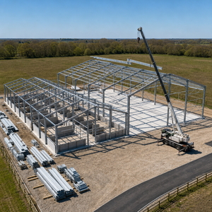 Estadio de Estructura de Acero, <span class=keywords><strong>Arena</strong></span> Deportiva Prefabricada, Edificio Metálico, Techo de Gran Vano, Gimnasio de Fútbol y Baloncesto - Product Image 6