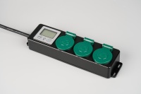 Prise de courant numérique avec compteur d'énergie, 3 prises, 16A, affichage LCD multifonction, grande puissance de sortie, pour bureau, usine
