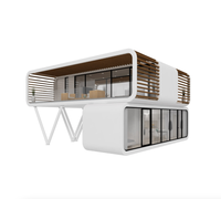 Maison conteneur design de chine, deuxième étage, cabine à pommes, structure en acier personnalisée, maisons modulaires de deux étages