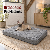 Matelas orthopédique pour chien avec option de hauteur de 8 cm, housse matelassée et emballage personnalisé pour les gammes de produits en marque blanche