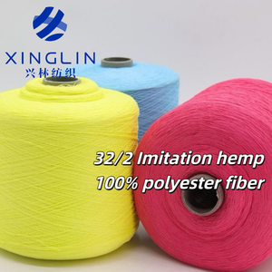 Xinglin 공장 도매 대마처럼 재생 가능한 100% 폴리에스터 원사 32S/2 프리미엄 혼합 니트웨어 생산 - Product Image 5