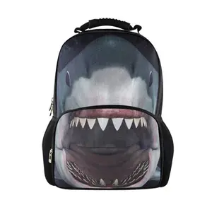Toptan köpekbalığı ağız sırt çantası popüler moda sevimli okul sırt çantası ile çocuklar için hayvan baskı okul çantaları İlköğretim okulu için
