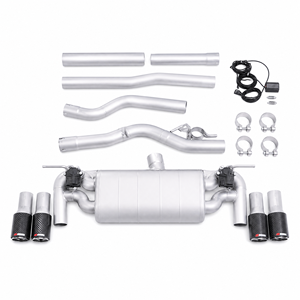 Kit d'échappement Cat-Back à double soupape et quatre sorties avec silencieux unique pour BMW 420i F32 2.0T N20 2015 en acier inoxydable T304 certifié CE - Product Image 1