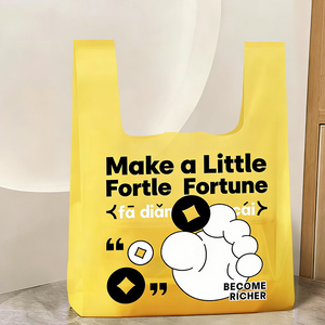 Sacs en plastique de haute qualité pour supermarchés, sacs de transport en PEHD, en PEBD, en PE, sacs à <span class=keywords><strong>main</strong></span>, sacs en T-shirt, avec poignée, prix compétitif - Product Image 1