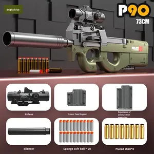 Fucile d'Assalto Elettronico Professionale P90, Giocattolo Realistico, Pistola Elettrica per Adulti, Giocattolo con Proiettili, Replica PUBG per Ragazzi - Product Image 6